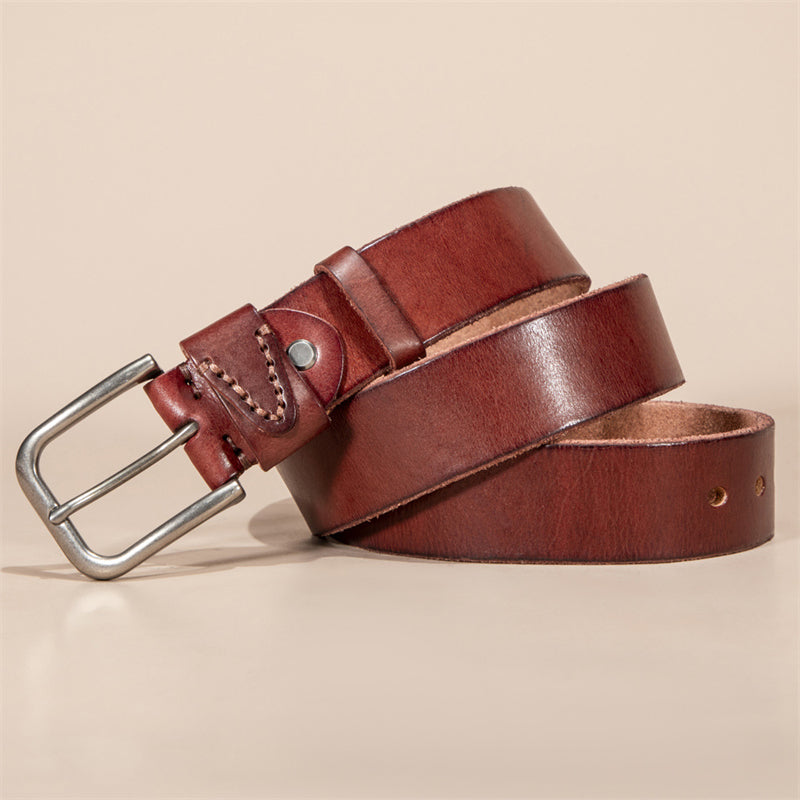 Artisan Crafted Cowskin Belt