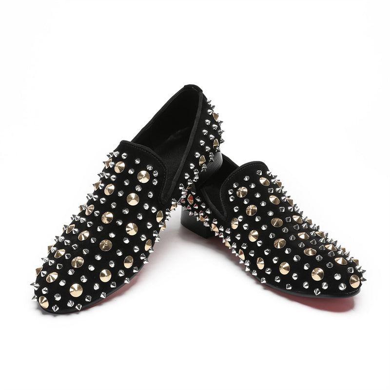 Luxe Exotic Pattern Genuine Leather Slip-on Loafers