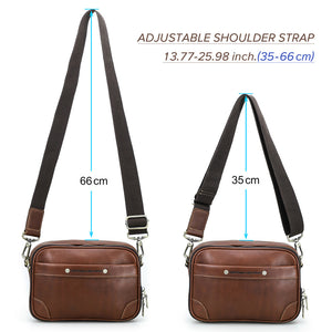 Fashionista's Chic Leather Crossbody Messenger Bag