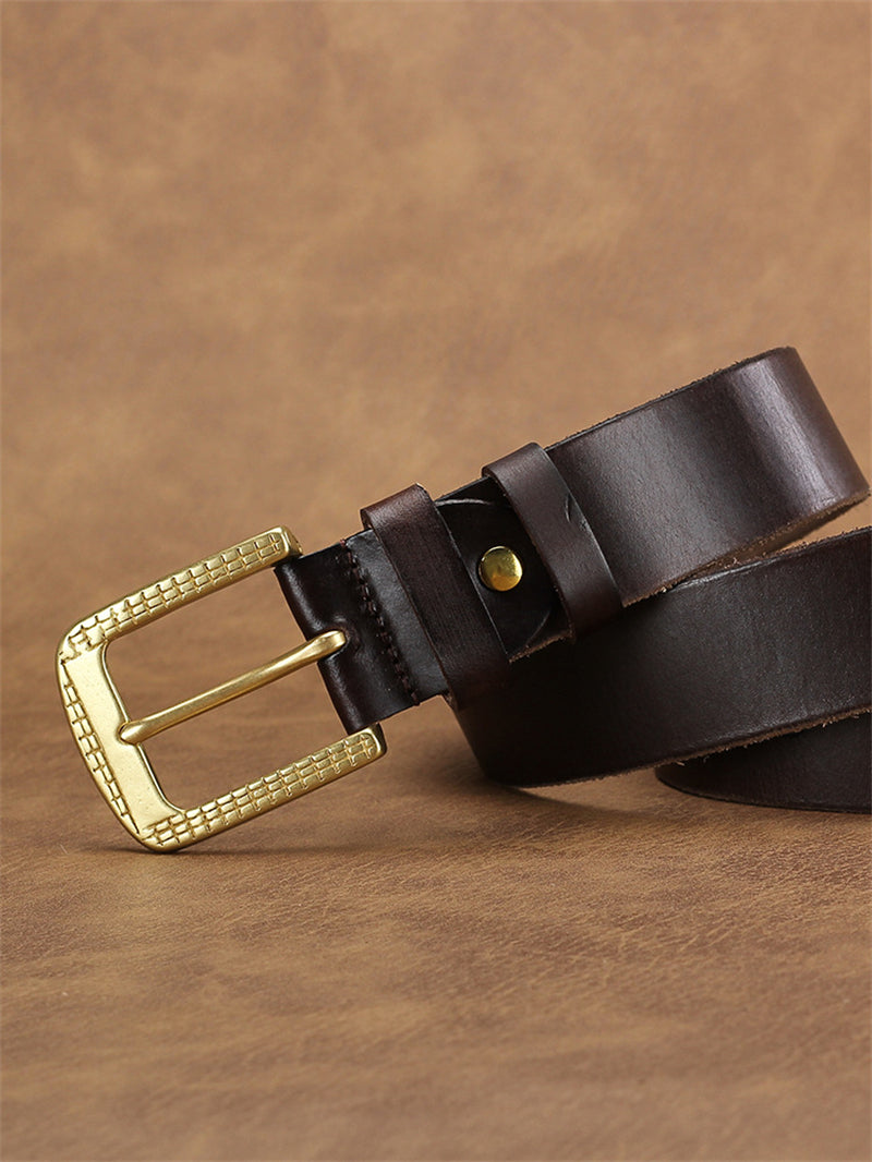 Artisan Crafted Cowskin Belt