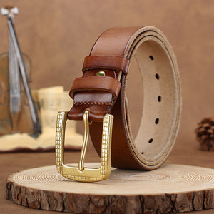 Artisan Crafted Cowskin Belt