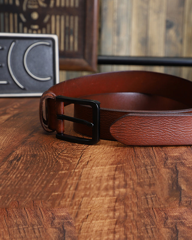 Artisan Crafted Cowskin Belt