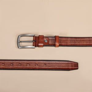 Artisan Crafted Cowskin Belt