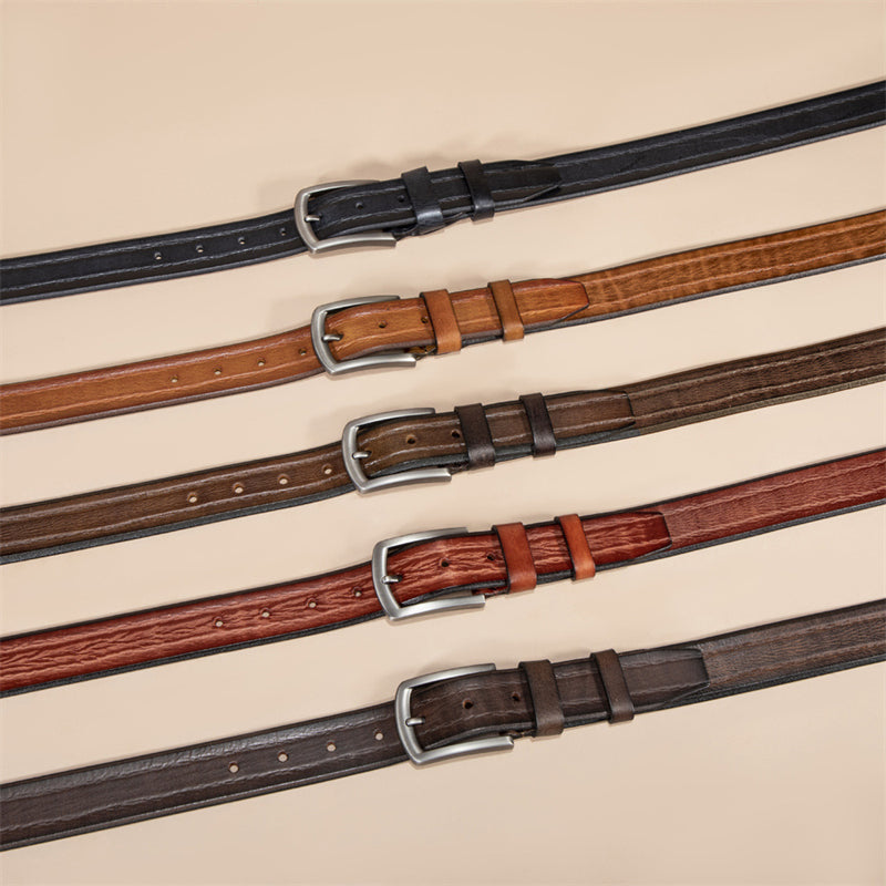 Artisan Crafted Cowskin Belt