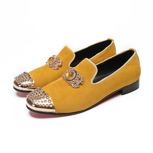 Luxe Exotic Pattern Genuine Leather Slip-on Loafers