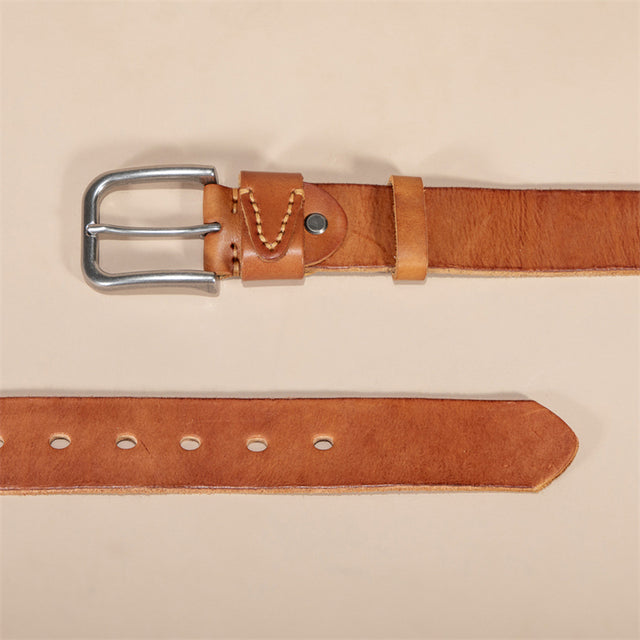 Artisan Crafted Cowskin Belt