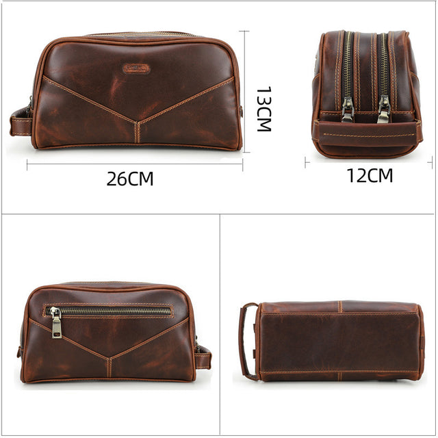 CowLuxe Handbag Retro Leather Men's Bag