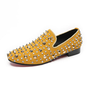 Luxe Exotic Pattern Genuine Leather Slip-on Loafers