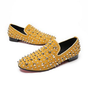 Luxe Exotic Pattern Genuine Leather Slip-on Loafers