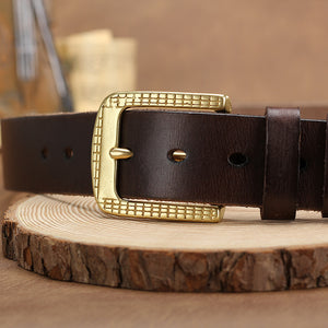 Artisan Crafted Cowskin Belt