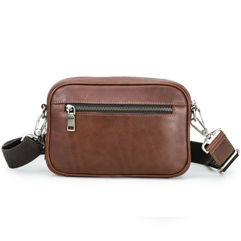 Fashionista's Chic Leather Crossbody Messenger Bag