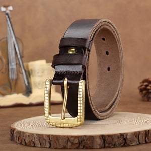 Artisan Crafted Cowskin Belt