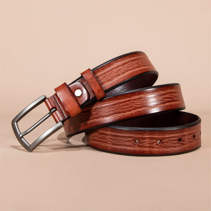 Artisan Crafted Cowskin Belt