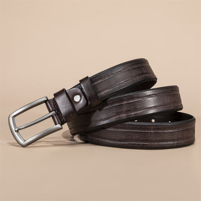 Artisan Crafted Cowskin Belt