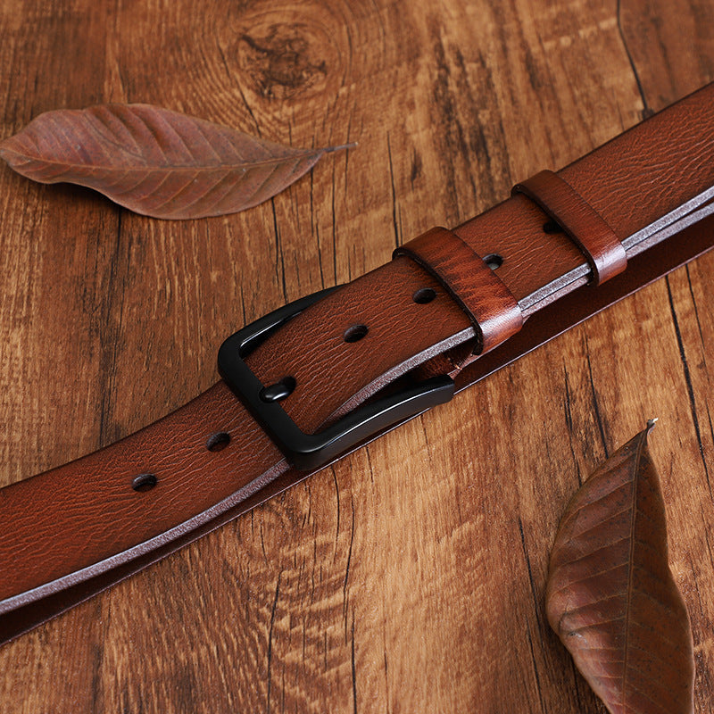 Artisan Crafted Cowskin Belt