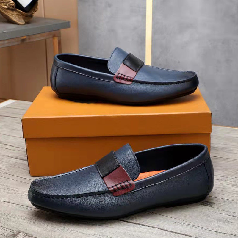 ChicCow Leather Round Toe Casual Loafers