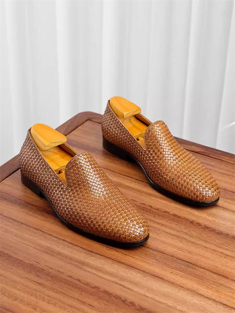 Noirelle Croco Luxe Lace-Ups