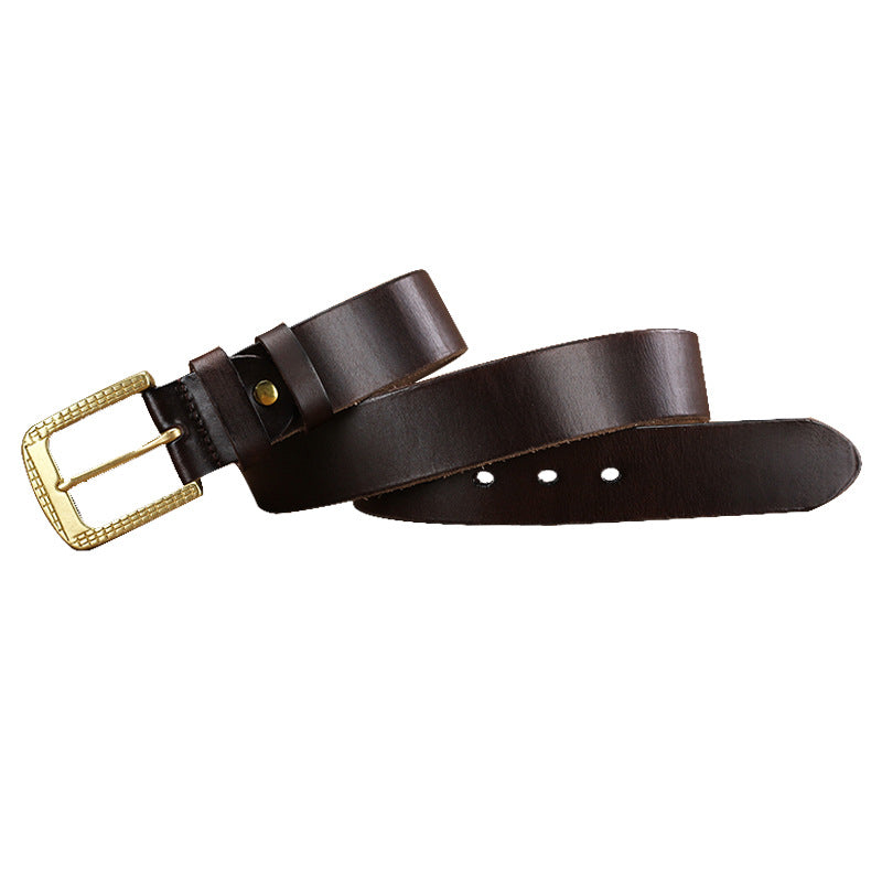 Artisan Crafted Cowskin Belt