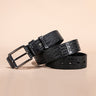 Alligator Pattern Lux Cowskin Men's Belt