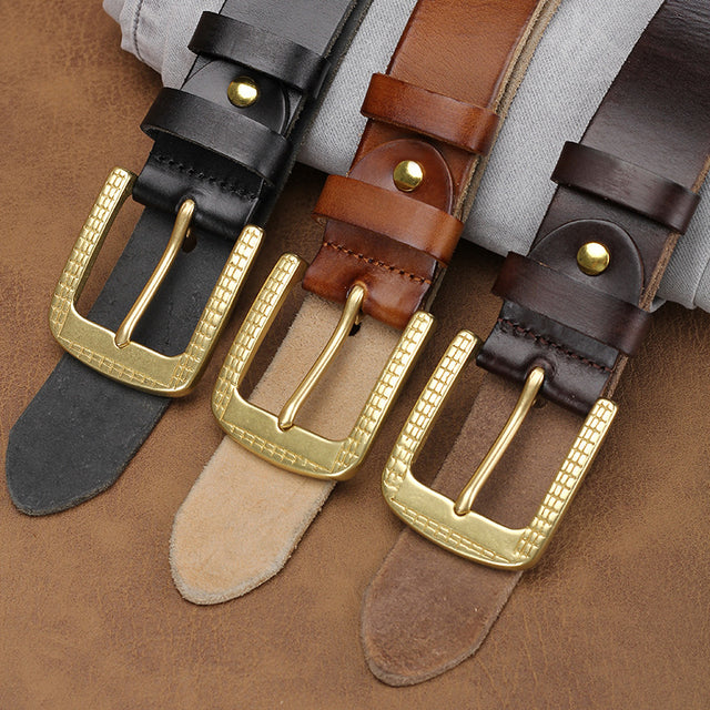 Artisan Crafted Cowskin Belt