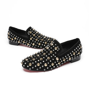 Luxe Exotic Pattern Genuine Leather Slip-on Loafers