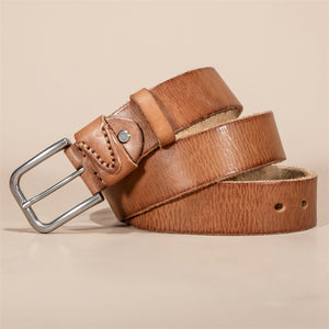 Artisan Crafted Cowskin Belt