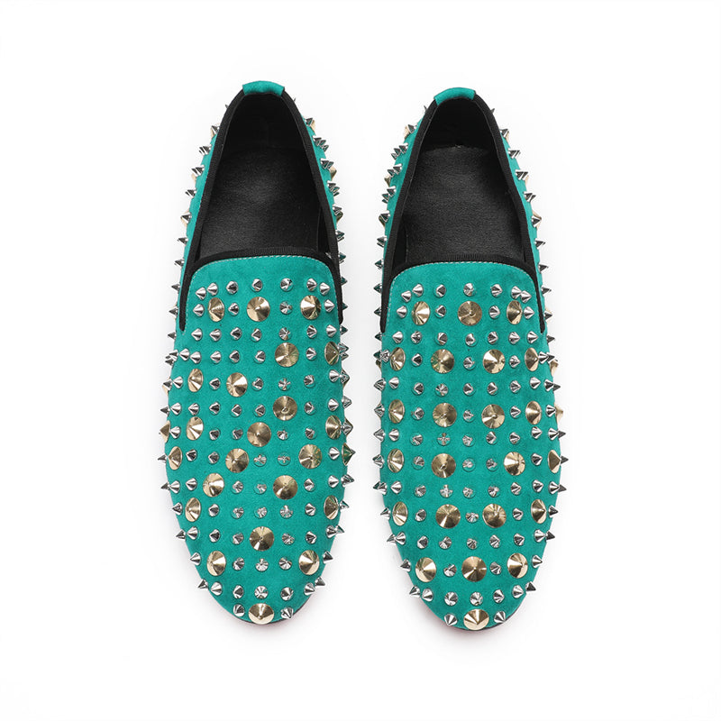 Luxe Exotic Pattern Genuine Leather Slip-on Loafers