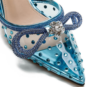 Rhinestone Glam High Heel Sandals