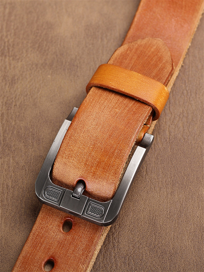 Artisan Crafted Cowskin Belt