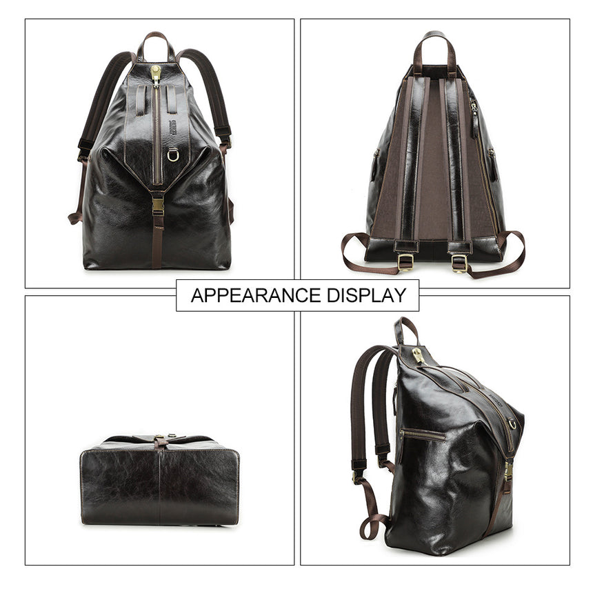 Luxury Exotic Leather Softback Laptop Backpack