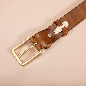 Alligator Pattern Lux Cowskin Men's Belt