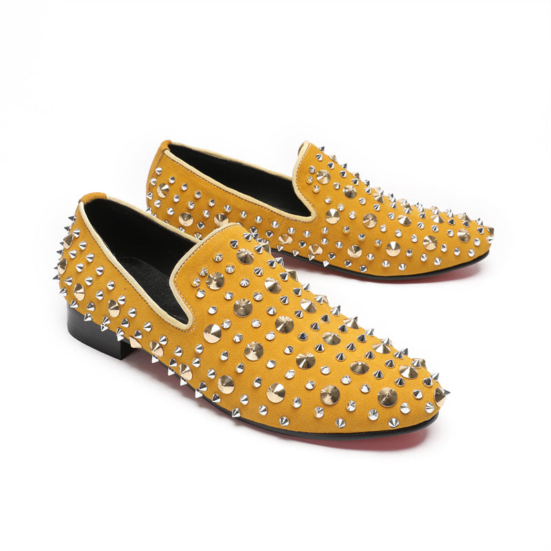 Luxe Exotic Pattern Genuine Leather Slip-on Loafers