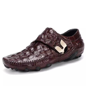 Opulessa Croc Pattern Slip-ons