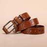 Alligator Pattern Lux Cowskin Men's Belt