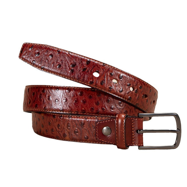 LuxeGator Exotic Croc Pattern Leather Alligator Belt