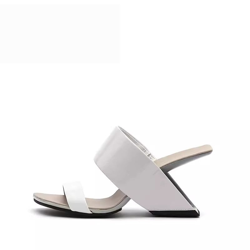 Chicfashion Cow Leather Peep Toe  Sandals