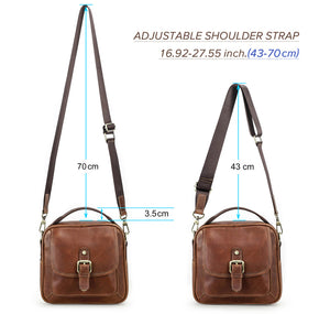 ExoticLuxe Leather Flap Zipper Sling Bag