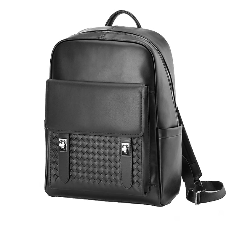 Luxury Exotic Cow Leather Laptop Travel Backpack