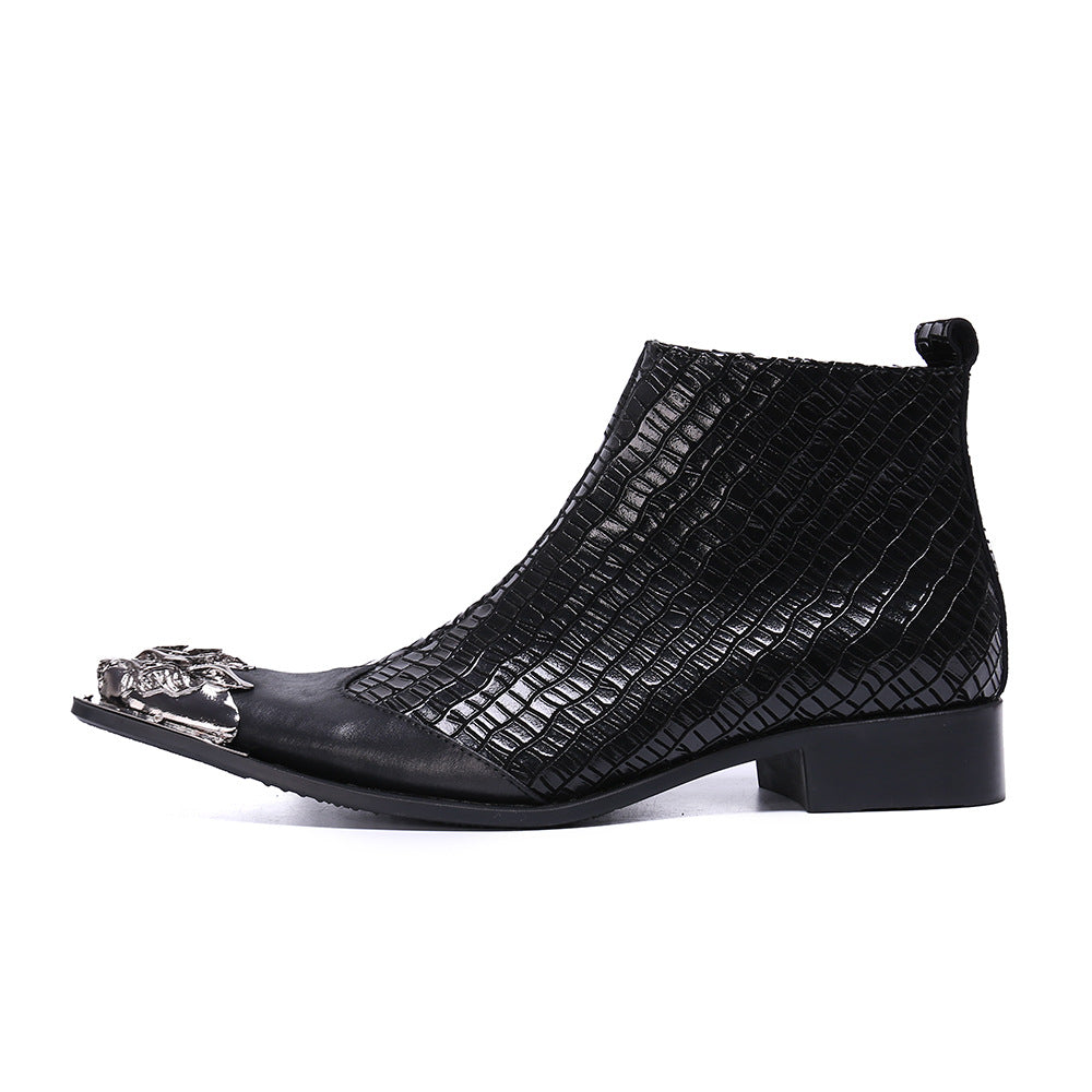 FancyLeather Exotic Ankle Boots