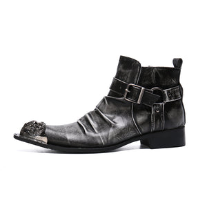 Confidently Chic Leather Ankle Boots