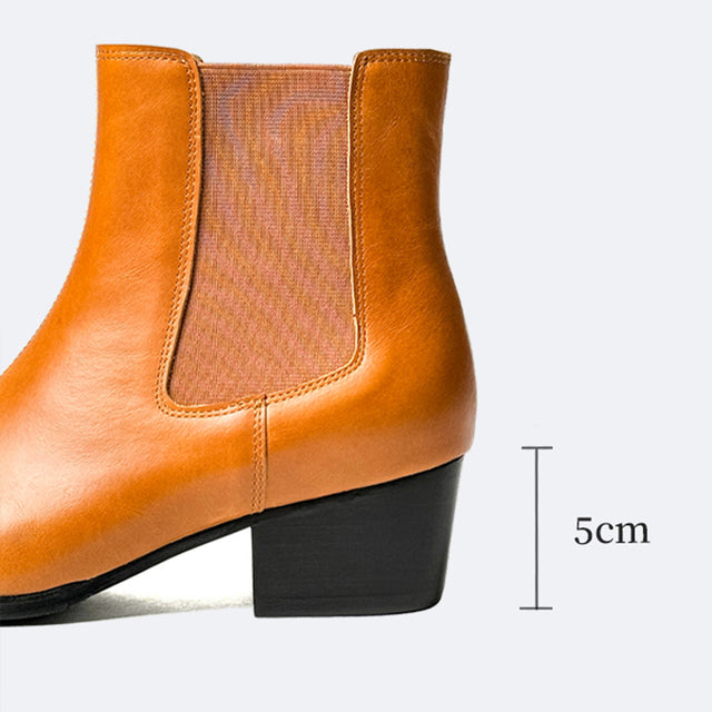 LuxLeather Slip On  Ankle Boots