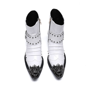 CowboyLuxe Embroidered Leather Dress Loafers