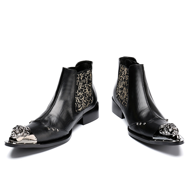 Confidently Chic Leather Ankle Boots