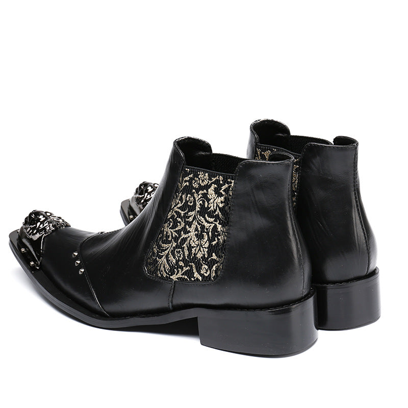 Confidently Chic Leather Ankle Boots