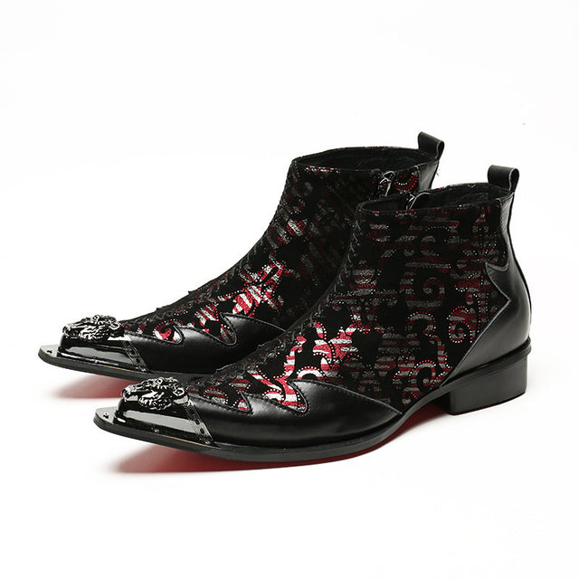 FancyLeather Exotic Ankle Boots