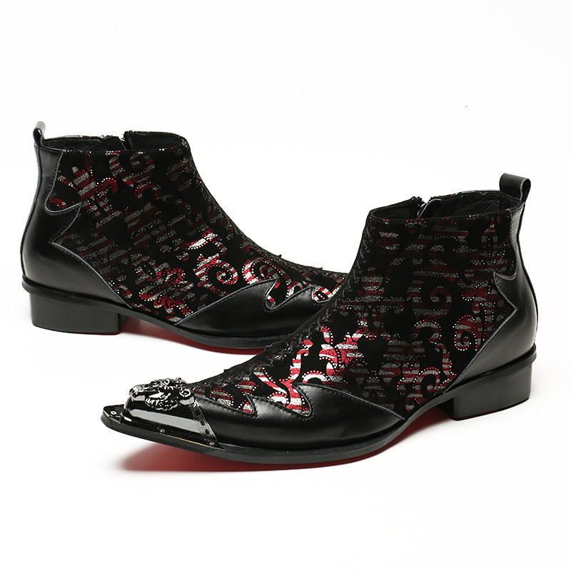 FancyLeather Exotic Ankle Boots