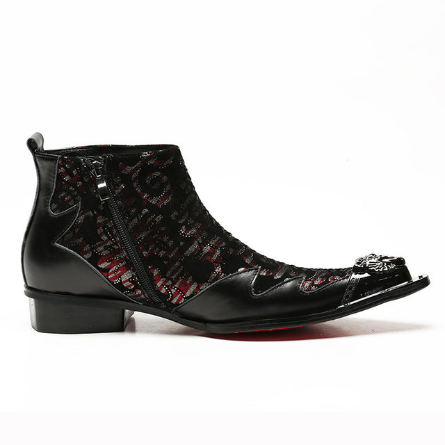 FancyLeather Exotic Ankle Boots