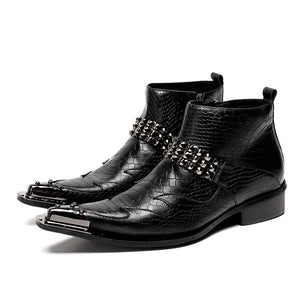 Confidently Chic Leather Ankle Boots