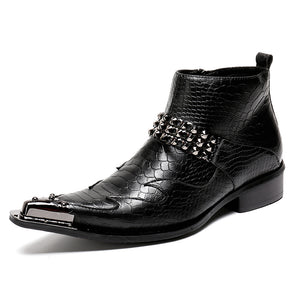 Confidently Chic Leather Ankle Boots