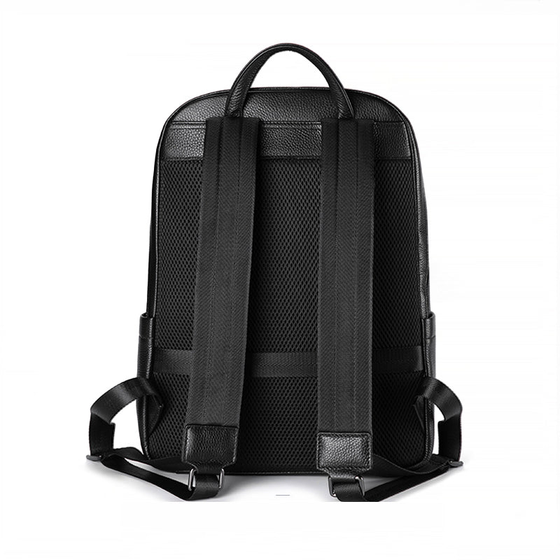 LeatherLux Cowhide Travel Computer Backpack